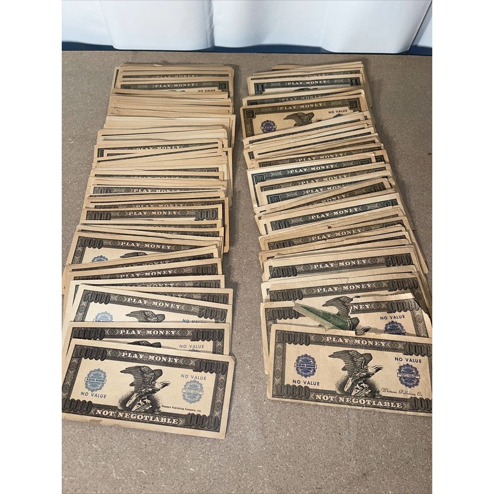 Set of Whitman Publishing & Western Publishing Company Play Money•All Amounts•